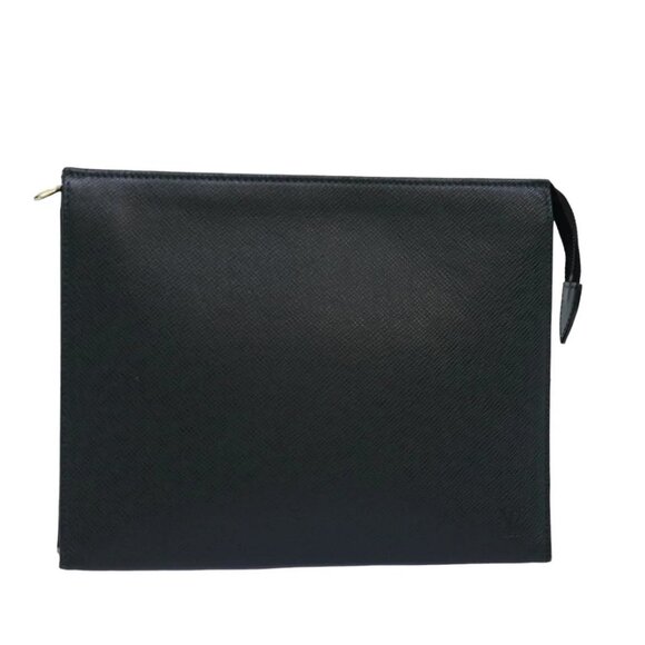 LOUIS VUITTON Taiga Pochette Voyage MM Clutch Bag Epicea LV Auth 75171 - Picture 1 of 16